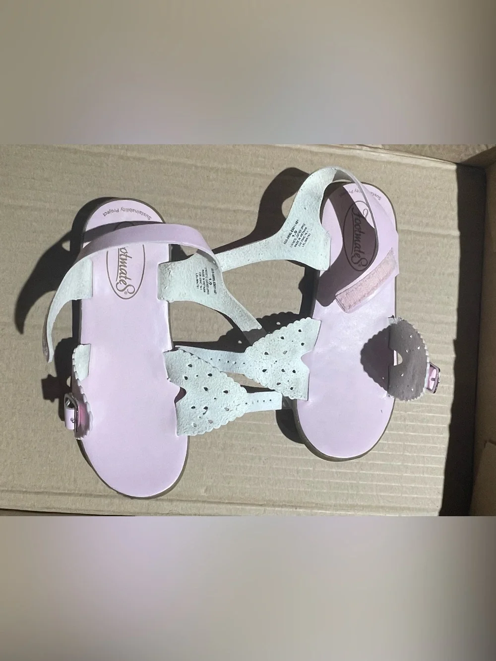 FootMates Light Pink Buckle Sandals for Kids